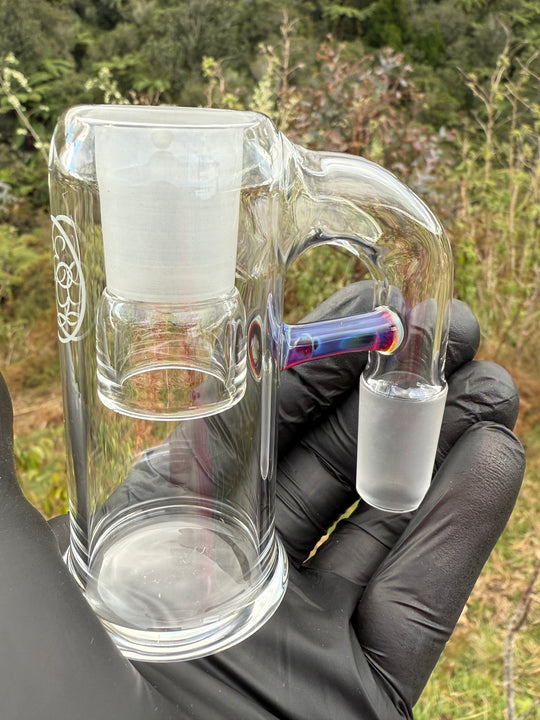 Empirical Glass Trash Can 18mm - Amber Purple