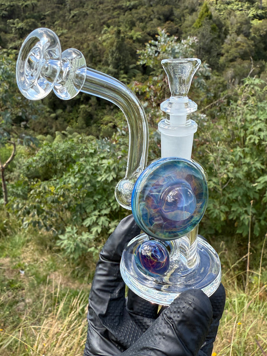 Beerglass Chaos Medallion Mini Rig - Blue Cobalt/Multicoloured #1