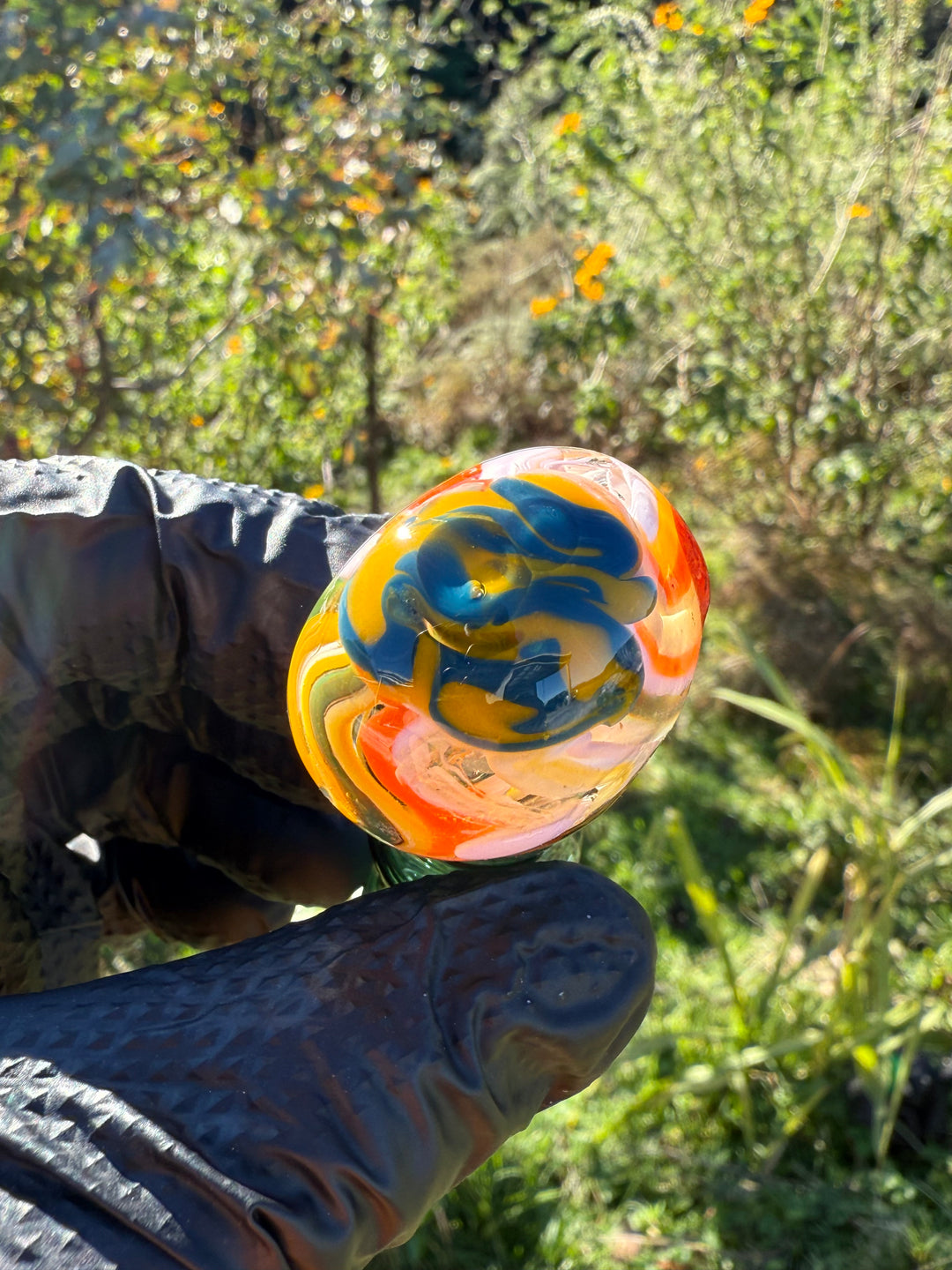 Green Thumb Bob Glass Spoon - Multicoloured #1