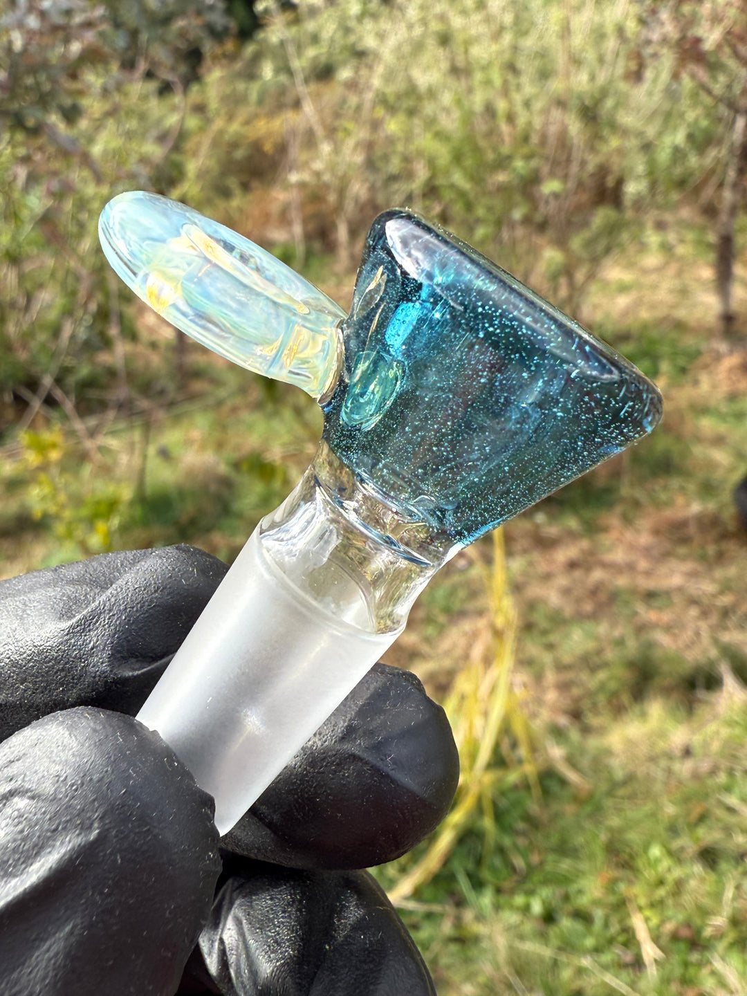 Empirical Glass Slide 14mm Fumicello - Blue Stardust