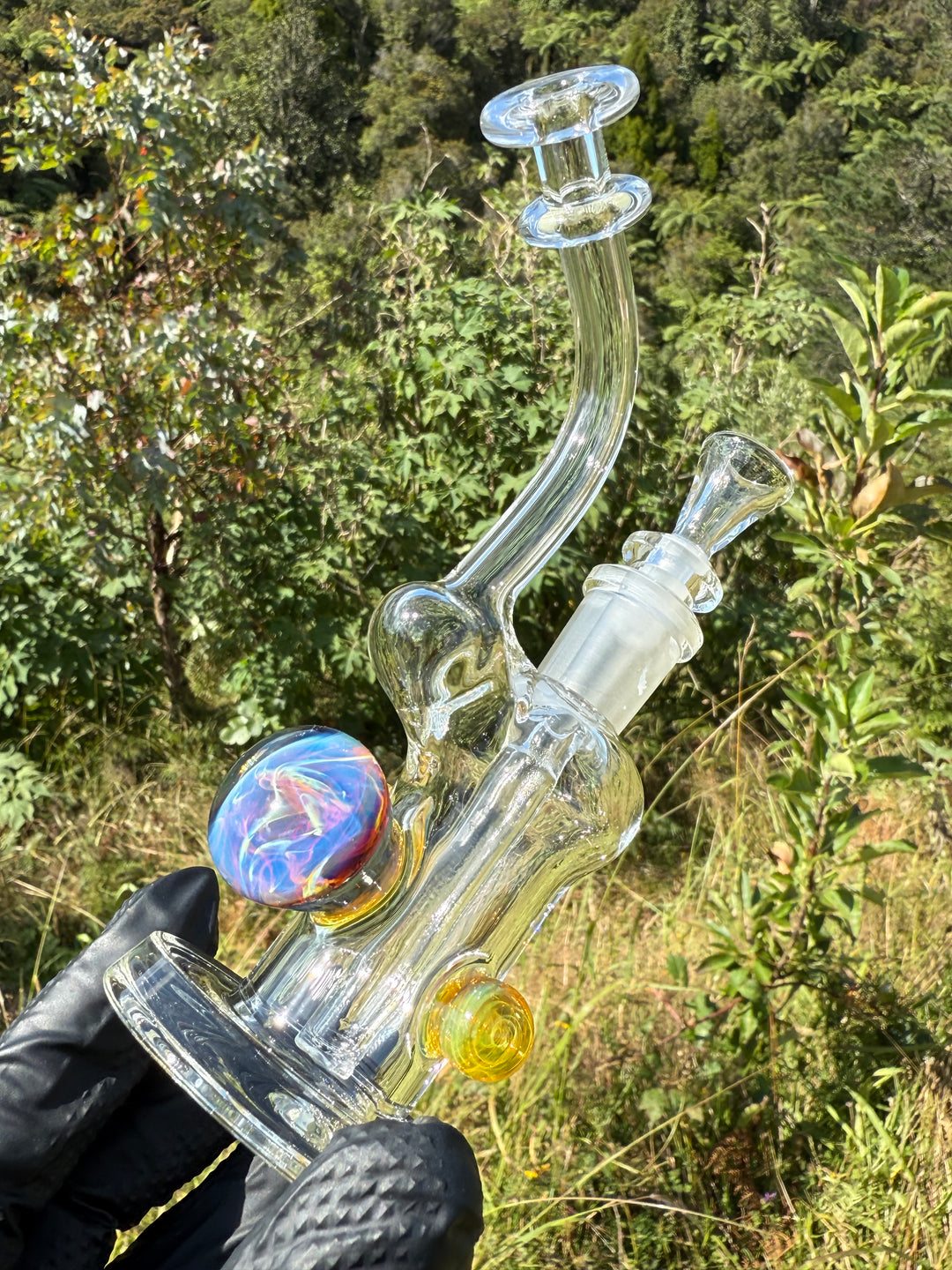 Beerglass Chaos Medallion Mini Rig - Orange/Multicoloured #3