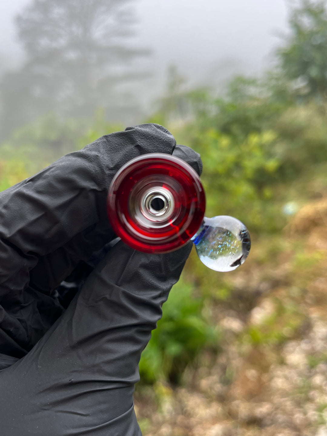 Empirical Glass Slide 14mm Dichro  - Pomegranate