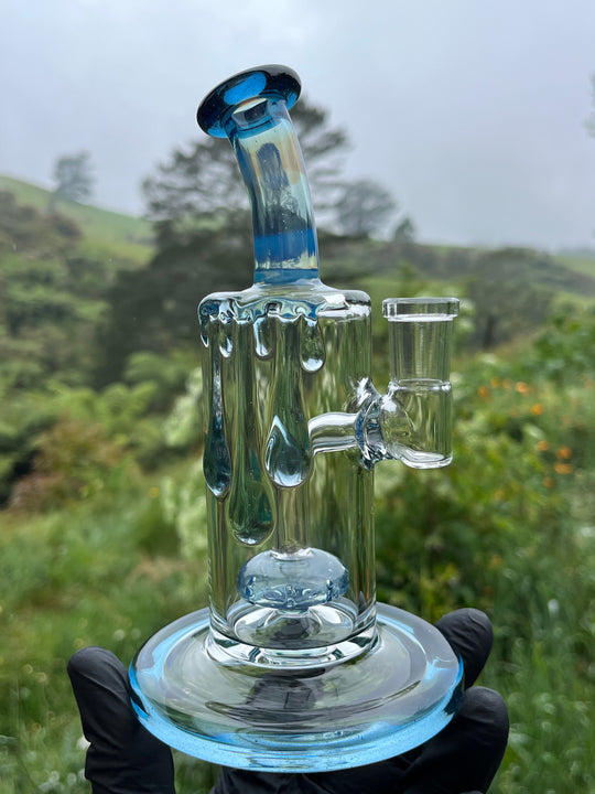 Uzzi Glass Drip Jammer Donut Perc - Blue Stardust/Ghost