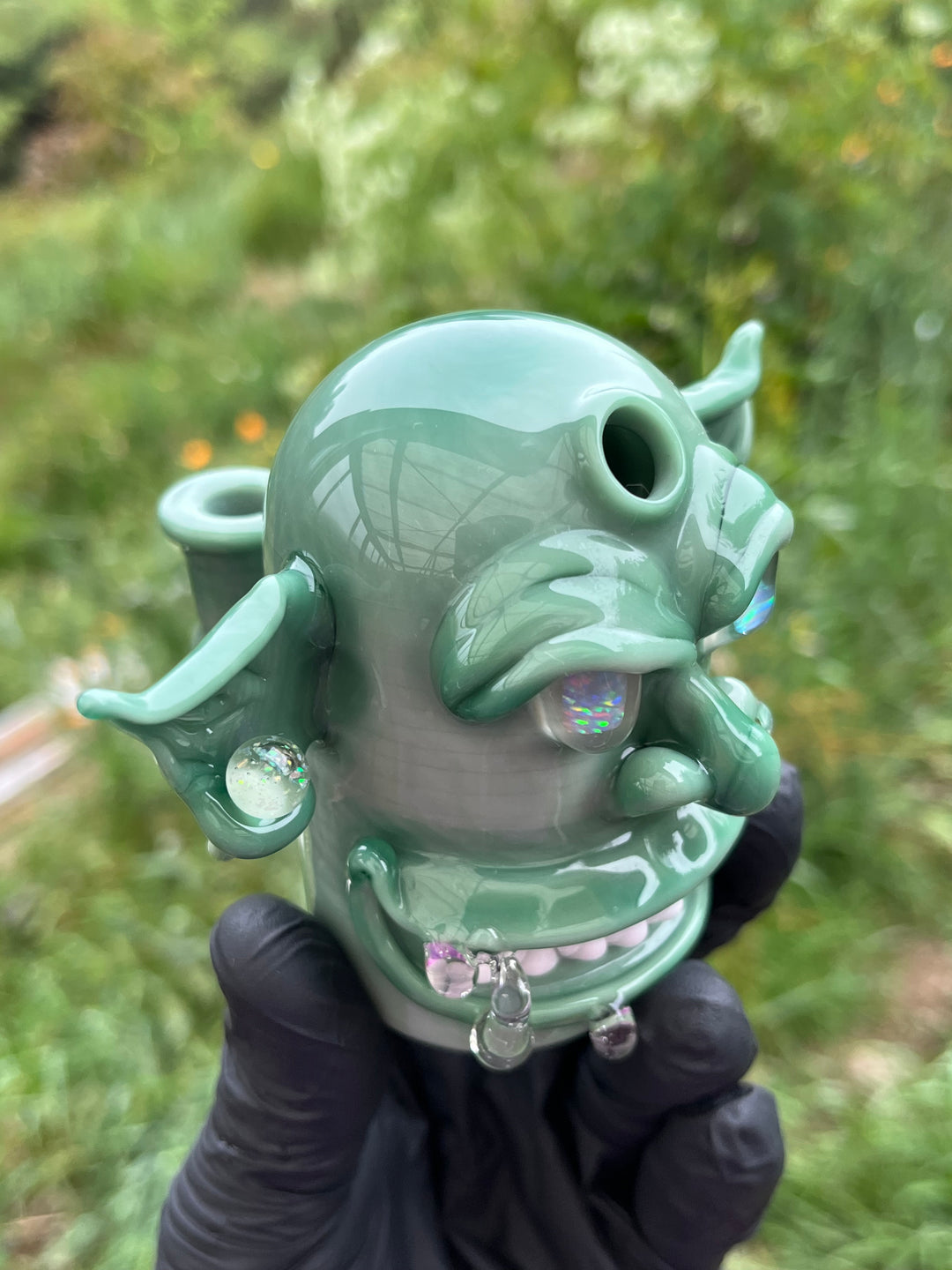 Wyrdglass Goblin Rig Opal Eyes - Mint/Lucy UV