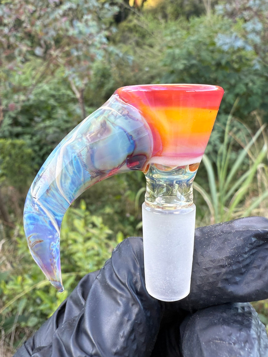 Uzzi Glass Double Stemline Set - Silver Fumed/Lokisdipity