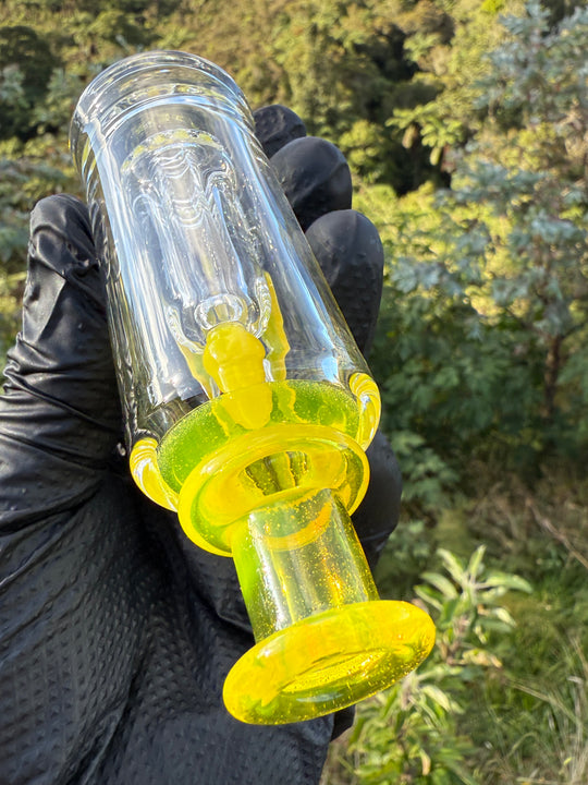 Uzzi Glass Puffco Drip Jammer  - Yellow Opal
