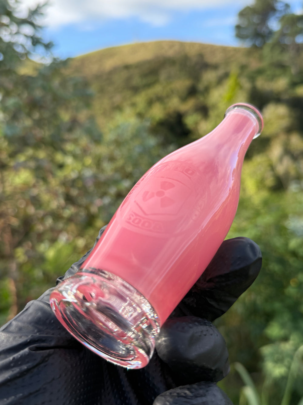 Uzzi Glass Puffco Phd Flopper Jammer  - Pink