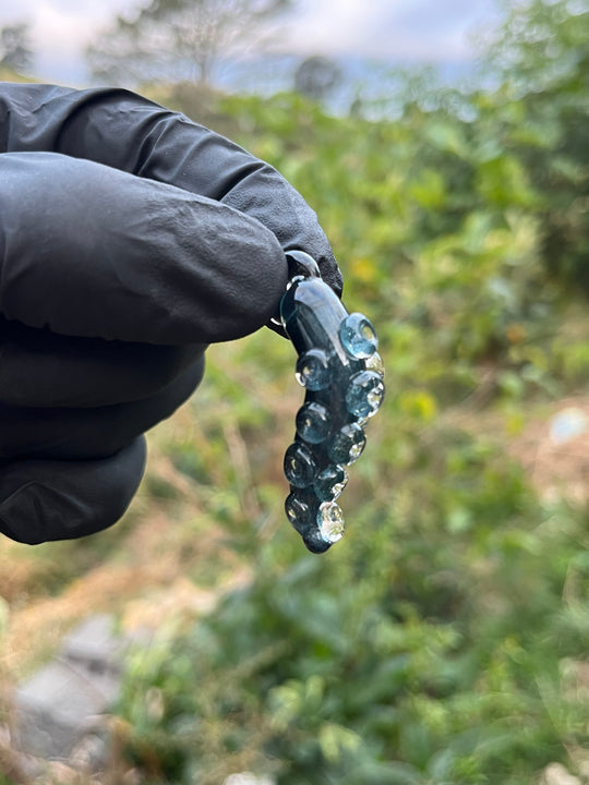 Jims Glass Blowing Tentacle Pendant - Unobtainium