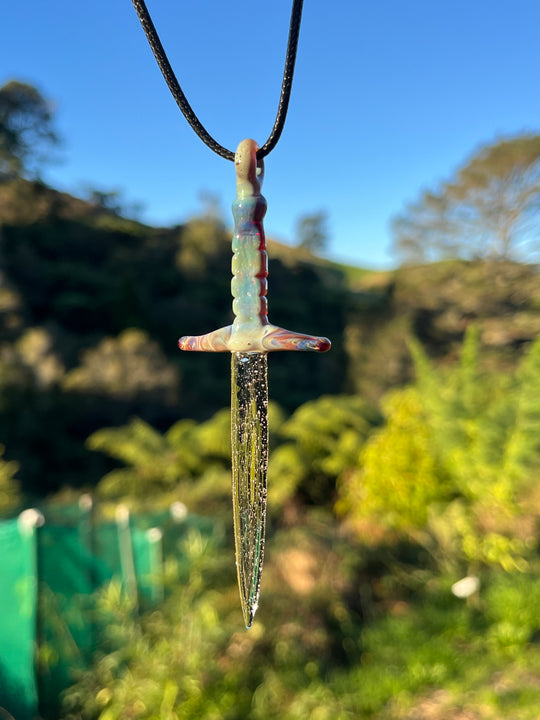 Jamie Clement Dagger Pendant - Multi Coloured #1