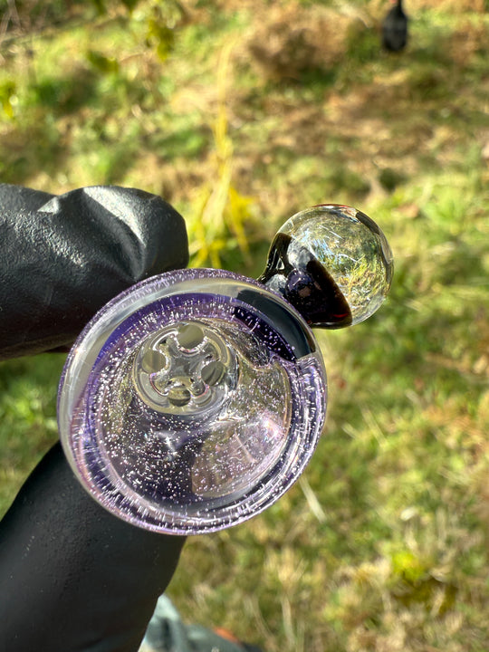 Empirical Glass Slide 14mm Dichro  - Purple Lollipop