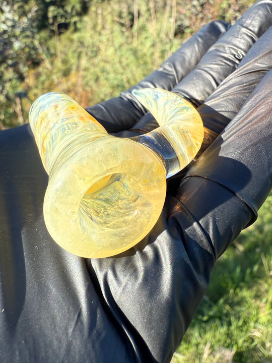 Jims Glass Blowing 18mm Chaos Slide - Silver Fumed