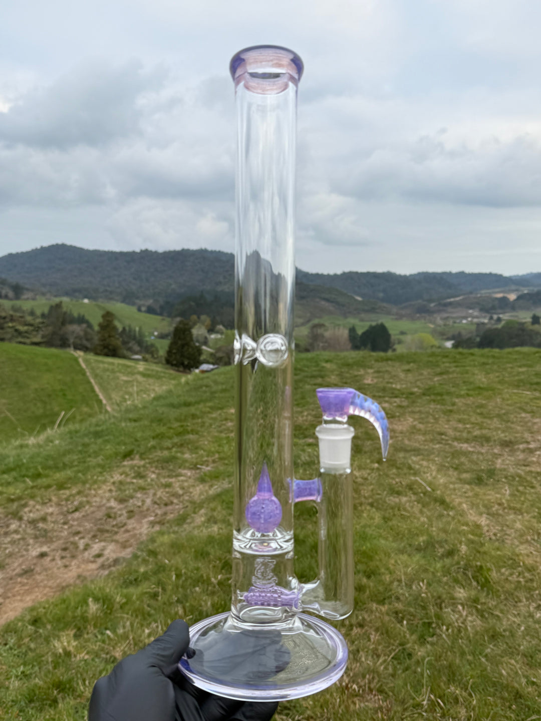 2K Double Inline To 360 Imperial Perc With Slide - Pink Slyme