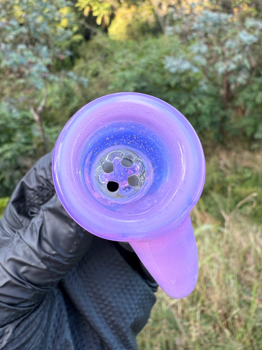 Uzzi Glass Stemline To Imperial Bent Neck Tube - Pink Slyme