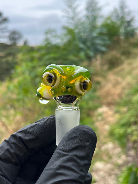 Wyrdglass Monster Slide - Green Opal/Pineapple Juice