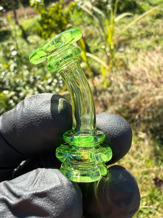 Yeti Glass Puffco Pivot Dry Top - Green Slyme