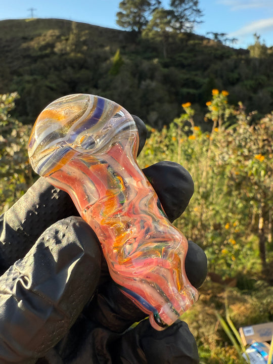 Green Thumb Bob Glass Spoon - Multicoloured/Lines #3