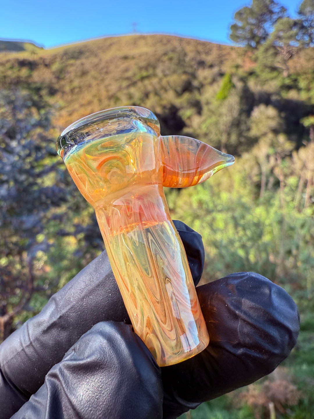 Jims Glass Blowing 14mm Slide - Gold Fumed