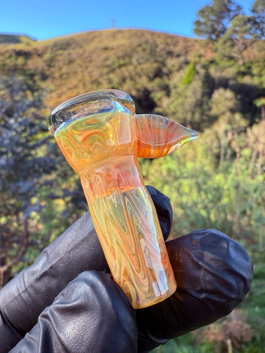 Jims Glass Blowing 14mm Slide - Gold Fumed