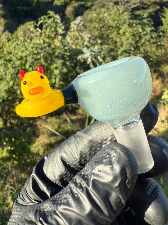 Waffle Glass Slide - Duck Handle