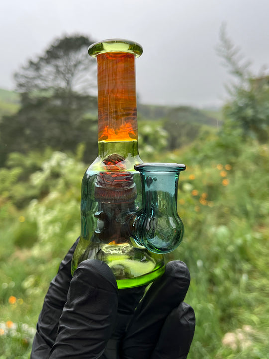 Wyrdglass Goblin Perc Rig - Absinthe/Nemo/Taproot/Sasha Oil Slick/Amber Purple