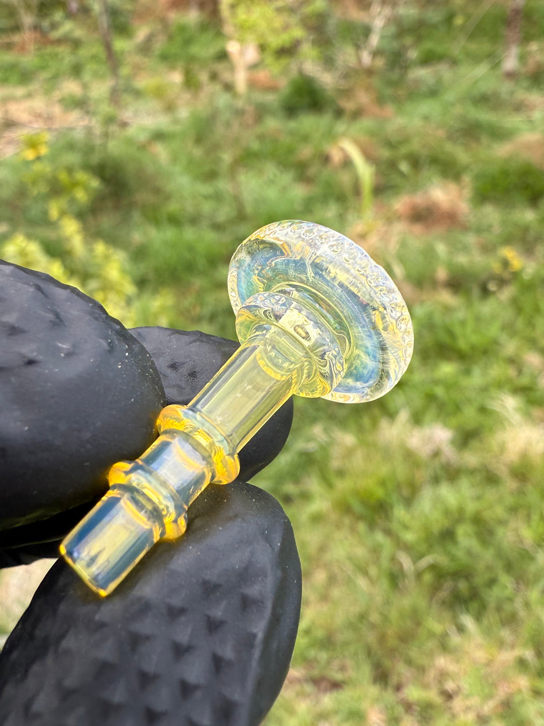 Yeti Glass Puffco Peak Joystick - Silver Fumed #2