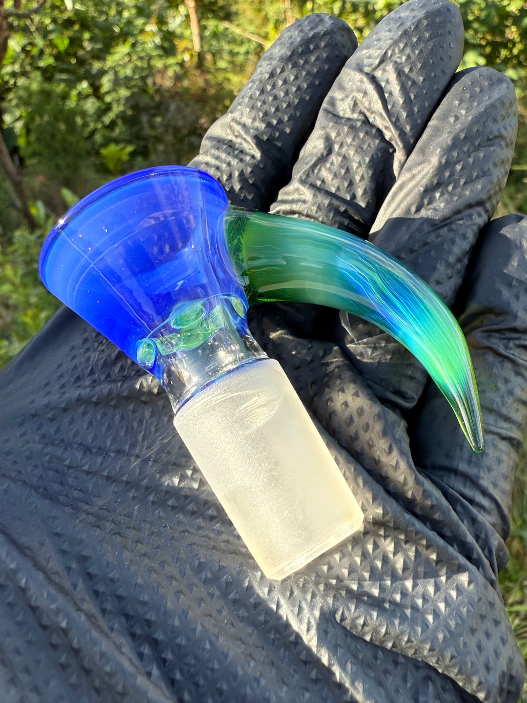 Uzzi Glass Two Tone Tubecycler Set - Green Energy/Sonic