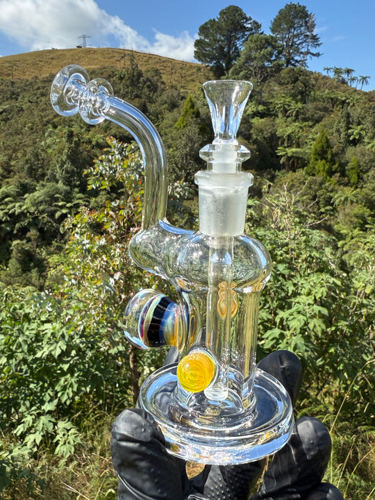 Beerglass Chaos Medallion Mini Rig - Orange/Multicoloured #3