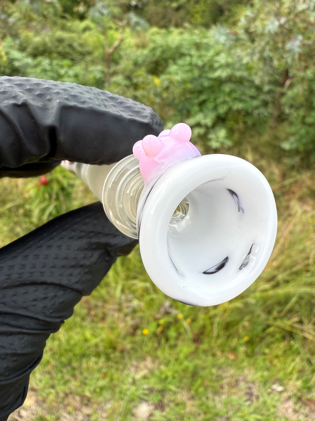 Jamie Clement Glass Collaboration Downstem/Slide - Cow Colour