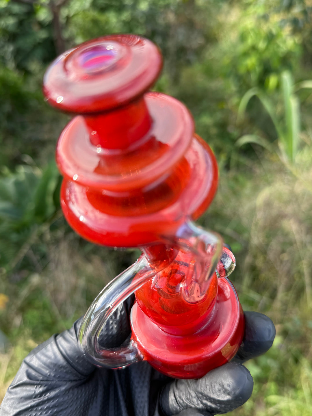 Uzzi Glass Puffco Double Uptake Klein Jammer  - Red